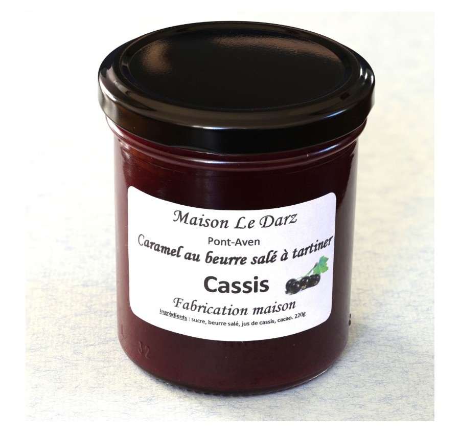 Caramel au beurre salé à tartiner cassis 220g