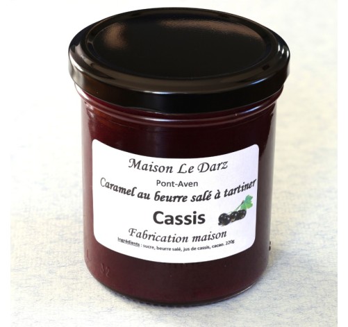 Caramel au beurre salé à tartiner cassis 220g