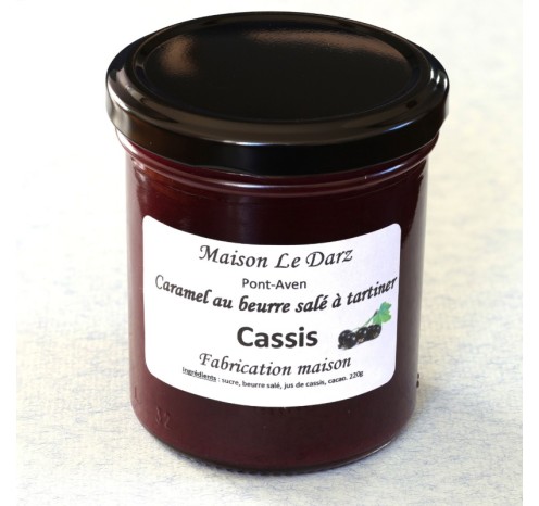 Caramel au beurre salé à tartiner cassis 220g
