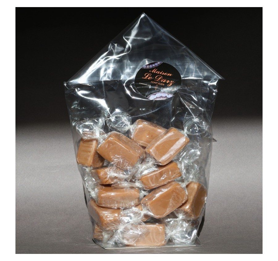 Sachet bonbons caramel papillotes 200g