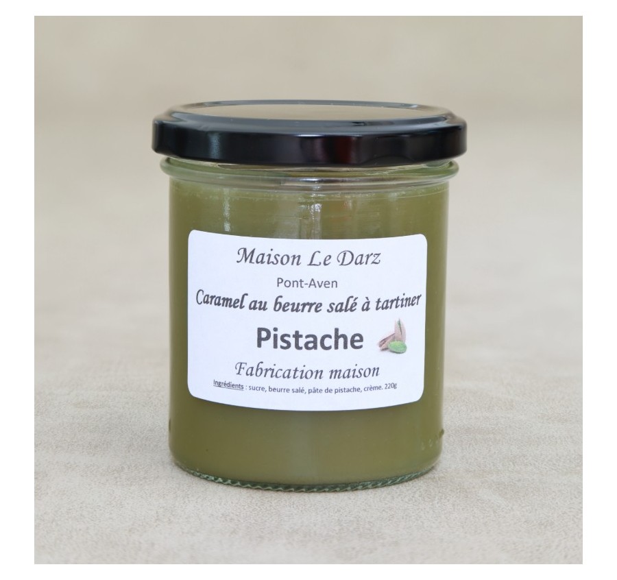 Caramel au beurre salé à tartiner pistache 220g