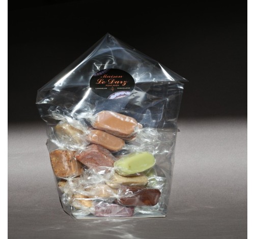 Sachet bonbons caramel papillotes assortiments 200g