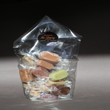 Sachet bonbons caramel papillotes assortiments 200g