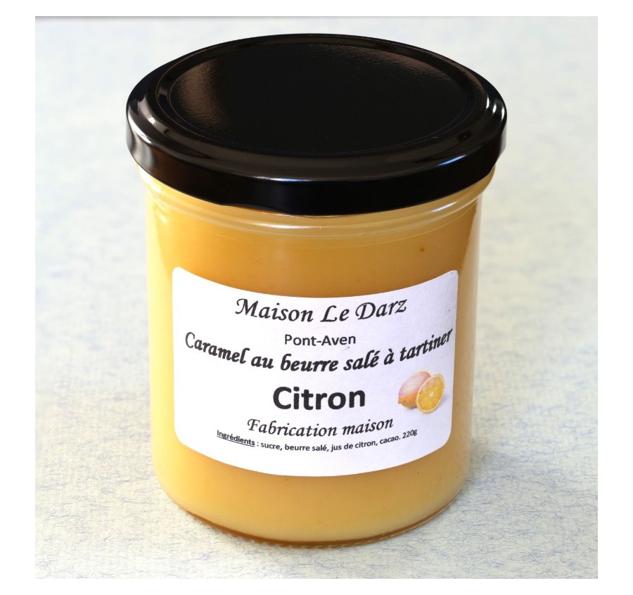 Caramel au beurre salé à tartiner citron 220g